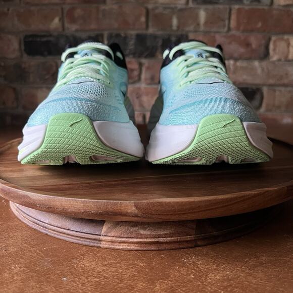 Hoka One One Bondi 9 Luna Moth Blue Spark Men's 8.5 Road Running Shoes Sneakers - Picture 11 of 16